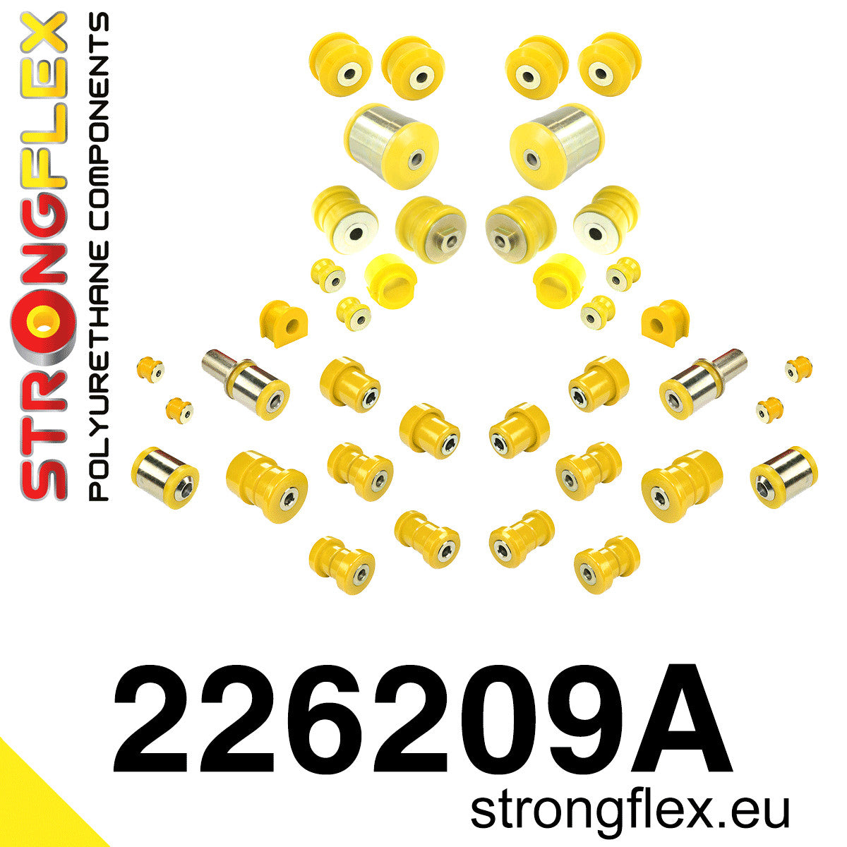 226209A Front and rear suspension kit SPORT Sport (Yellow) Audi A6 / S6 / RS6 C5 (97-04)