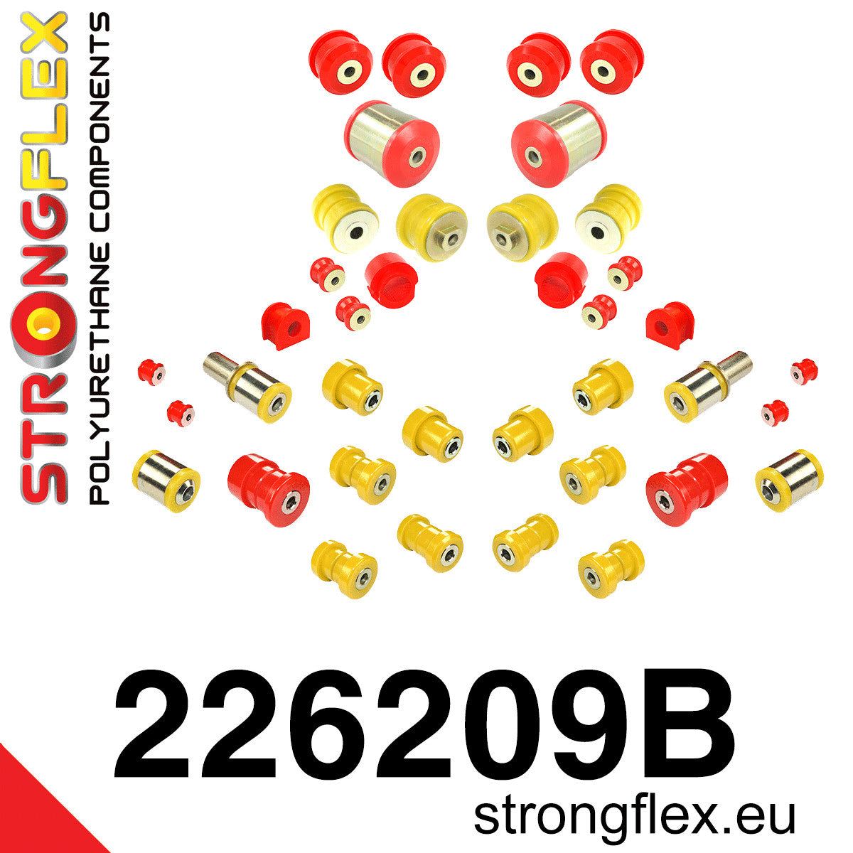 226209B Front and rear suspension kit Standard (Red) Audi A6 / S6 / RS6 C5 (97-04)