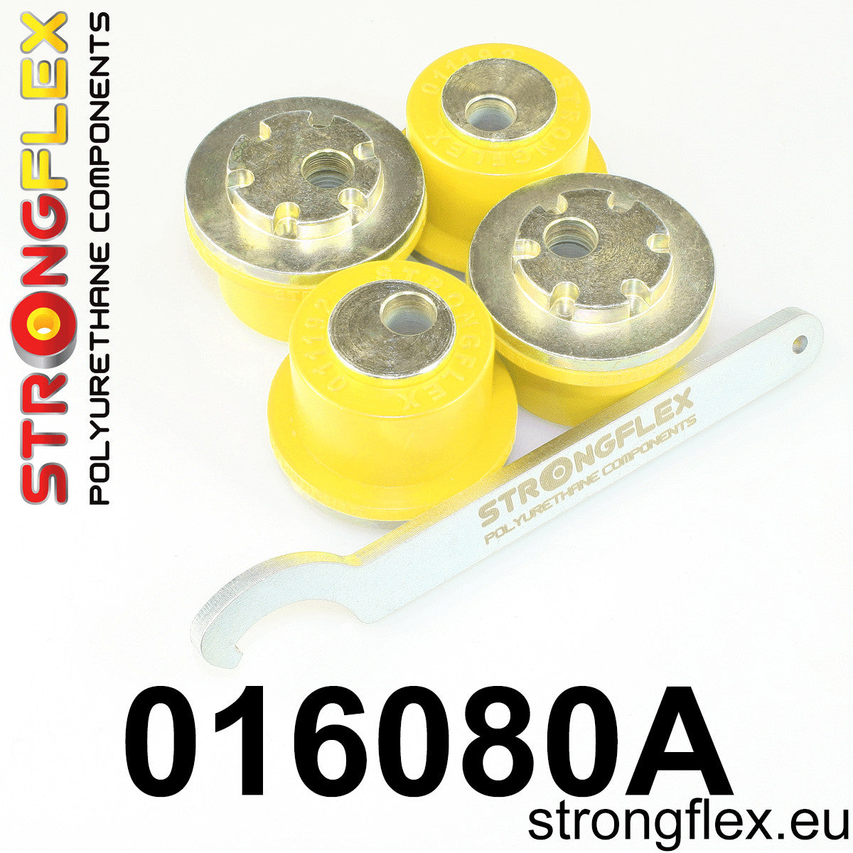 016080A Front upper arm bush kit eccentric SPORT Sport (Yellow) Alfa Romeo 147 (00-10) type 937