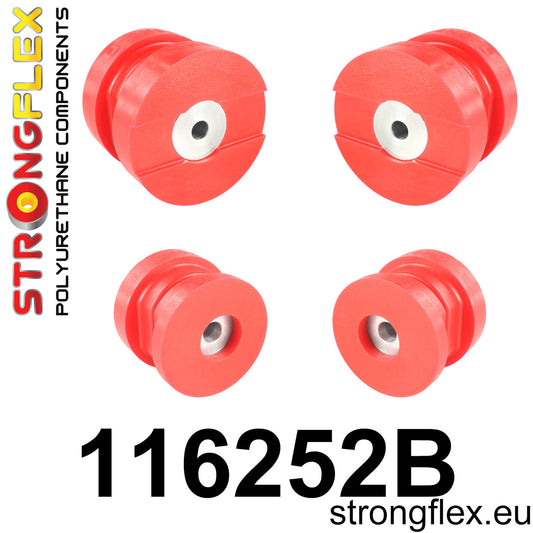 116252B Rear subframe bush kit Standard (Red) Mercedes Klasa S W140 (91-98)