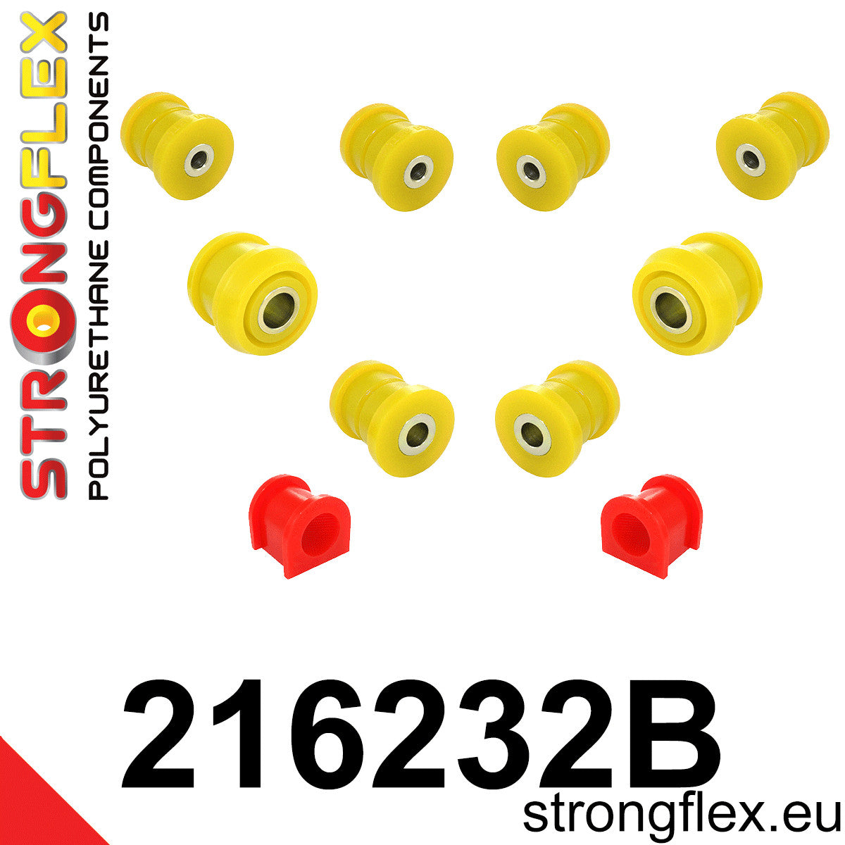 216232B Front suspension bush kit Standard (Red) Toyota Chaser V (92-96) X90
