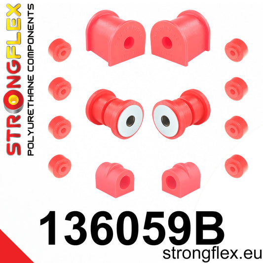 136059B Front suspension bush kit Standard (Red) Daewoo Espero (90-00)