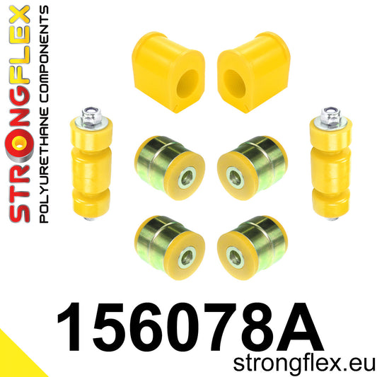 156078A Front kit suspension polyurethane bushes SPORT Sport (Yellow) Renault Clio I (90-01)
