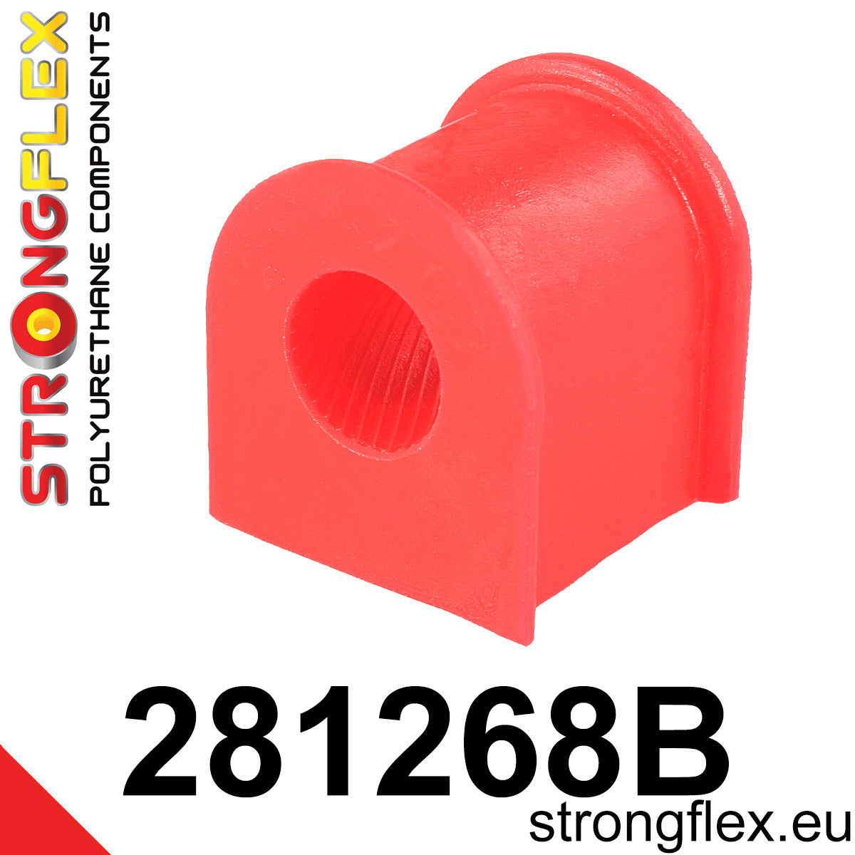 281268B Rear anti roll bar bush Standard (Red) Nissan 300ZX II (90-96) Z32