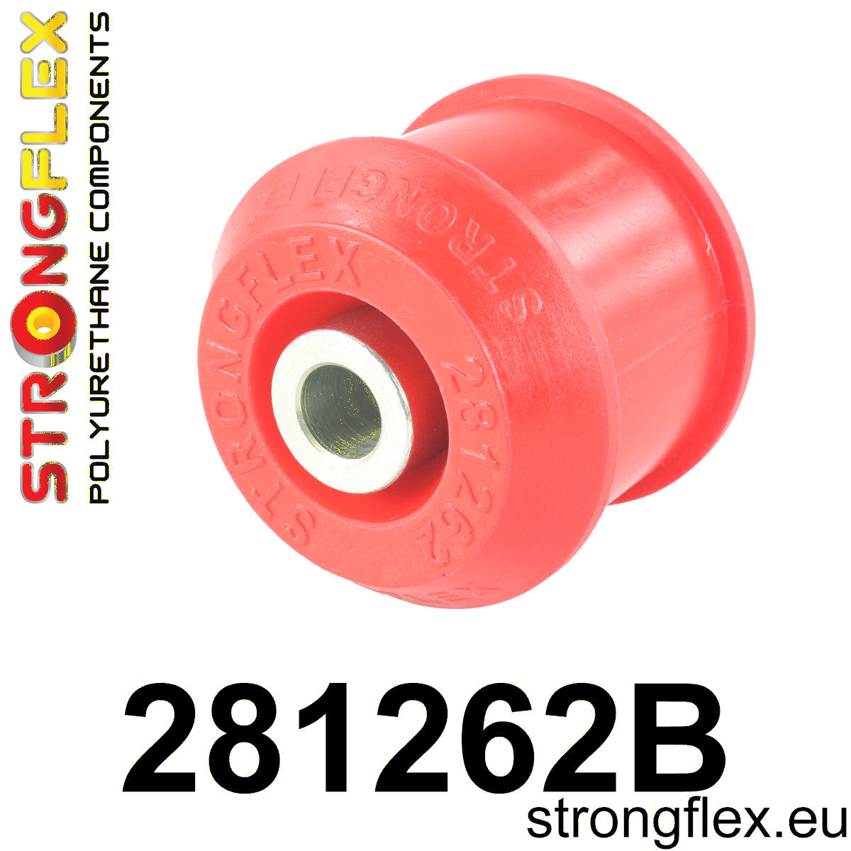 281262B Front lower radius arm to chassis bush Standard (Red) Nissan 300ZX II (90-96) Z32