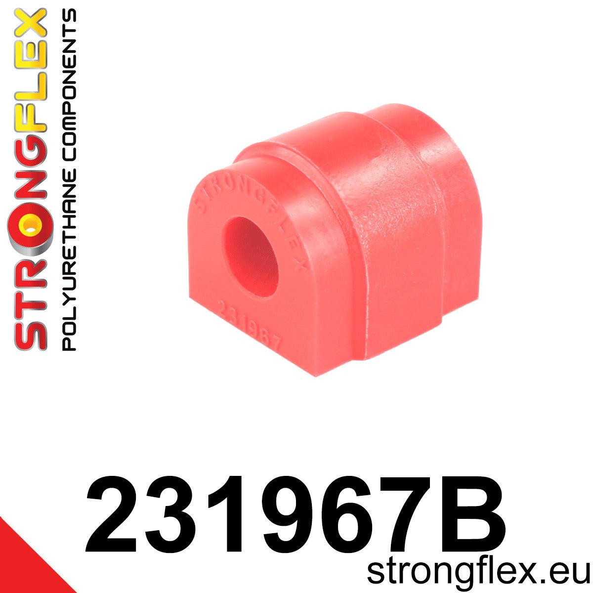 231967B Rear anti roll bar bush Standard (Red) Volvo S80 S80 I (98-06)