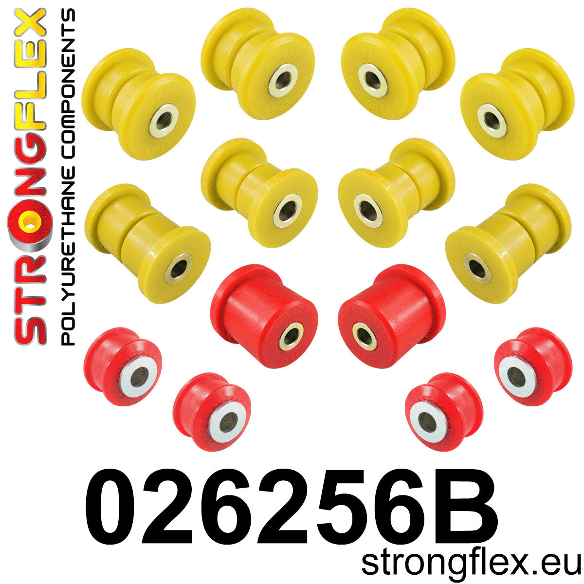 026256B Front suspension bush kit Standard (Red) Audi Q7 / SQ7 4L (05-15)