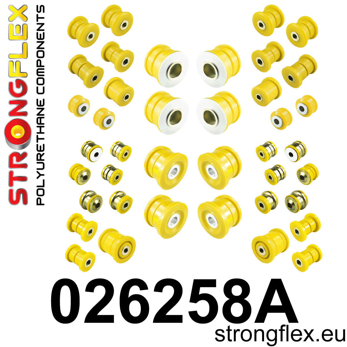 026258A Full suspension polyurethane bush kit SPORT Sport (Yellow) Audi Q7 / SQ7 4L (05-15)