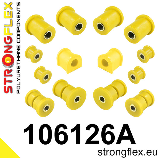 106126A Front suspension polyurethane bush kit SPORT Sport (Yellow) Mazda MX-5 / Miata / Roadster I (89-98) NA