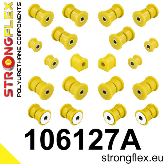 106127A Rear suspension polyurethane bush kit SPORT Sport (Yellow) Mazda MX-5 / Miata / Roadster I (89-98) NA