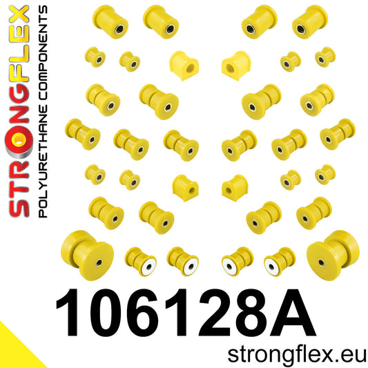 106128A Full suspension polyurethane bush kit SPORT Sport (Yellow) Mazda MX-5 / Miata / Roadster I (89-98) NA