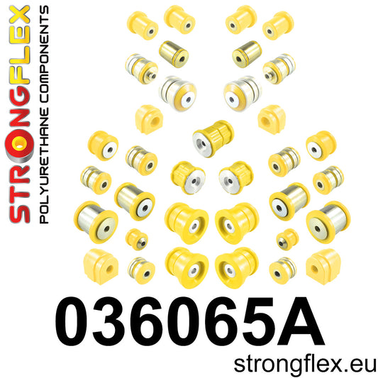 036065A Full suspension polyurethane bush kit SPORT Sport (Yellow) BMW Seria 5 VI (09-17) F10 / F11 / F07