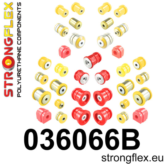 036066B Komplettes Fahrwerk Buchsen-Kit Standard (Red) BMW Seria 5 VI (09-17) F10 / F11 / F07