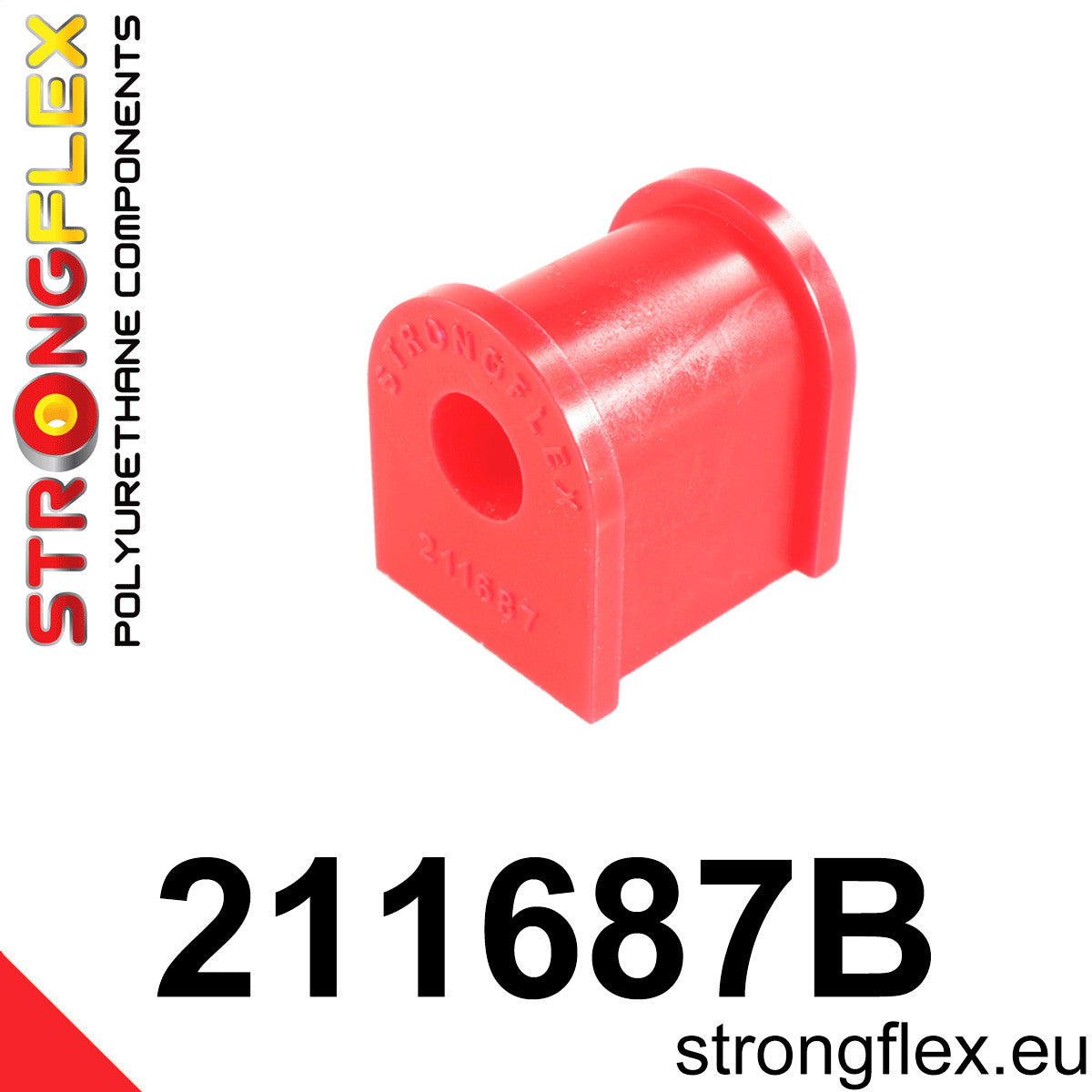 211687B Front/rear anti roll bar bush Standard (Red) Toyota MR2 III (99-07) W30