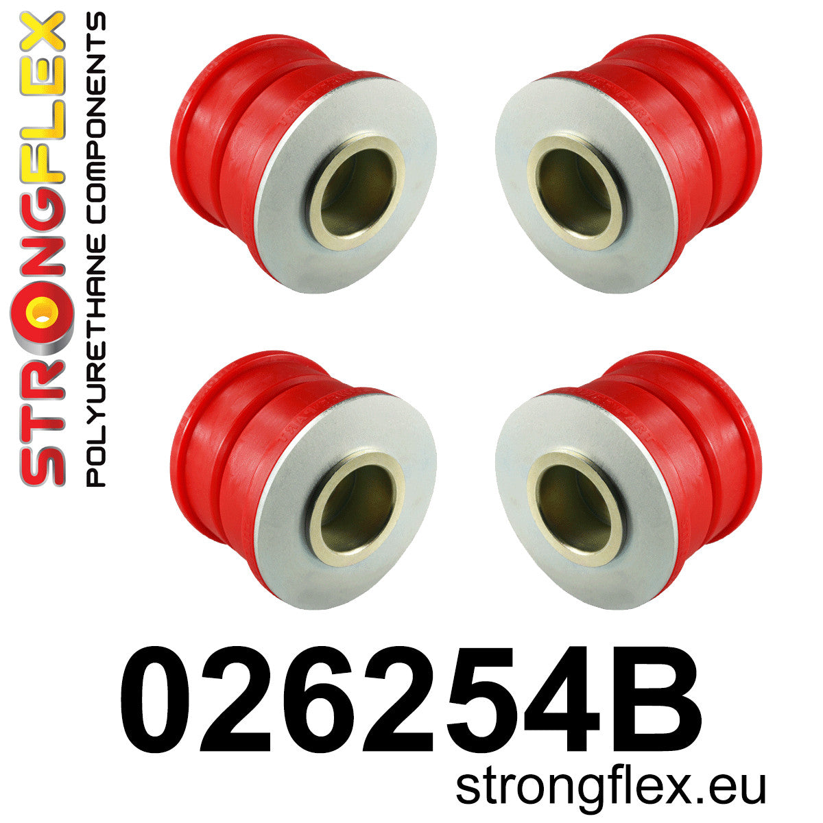 026254B Front subframe bush kit Standard (Red) Audi Q7 / SQ7 4L (05-15)