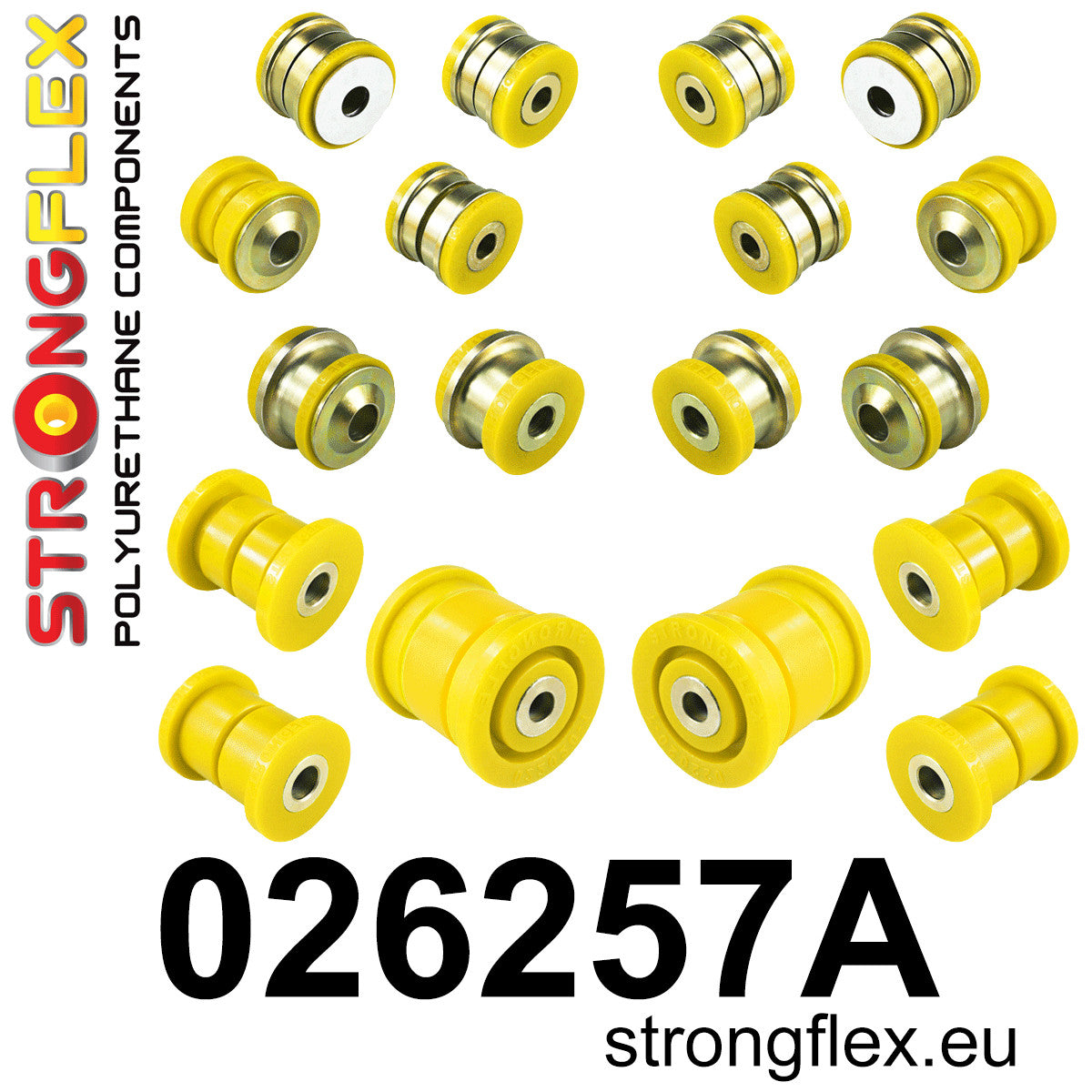 026257A Rear suspension bush kit SPORT Sport (Yellow) Audi Q7 / SQ7 4L (05-15)