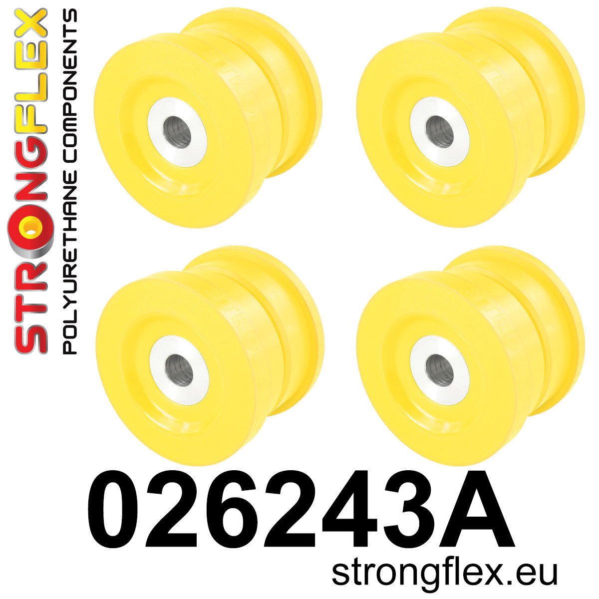 026243A Rear subframe bush kit SPORT Sport (Yellow) Audi A8 / S8 D3 (02-09)