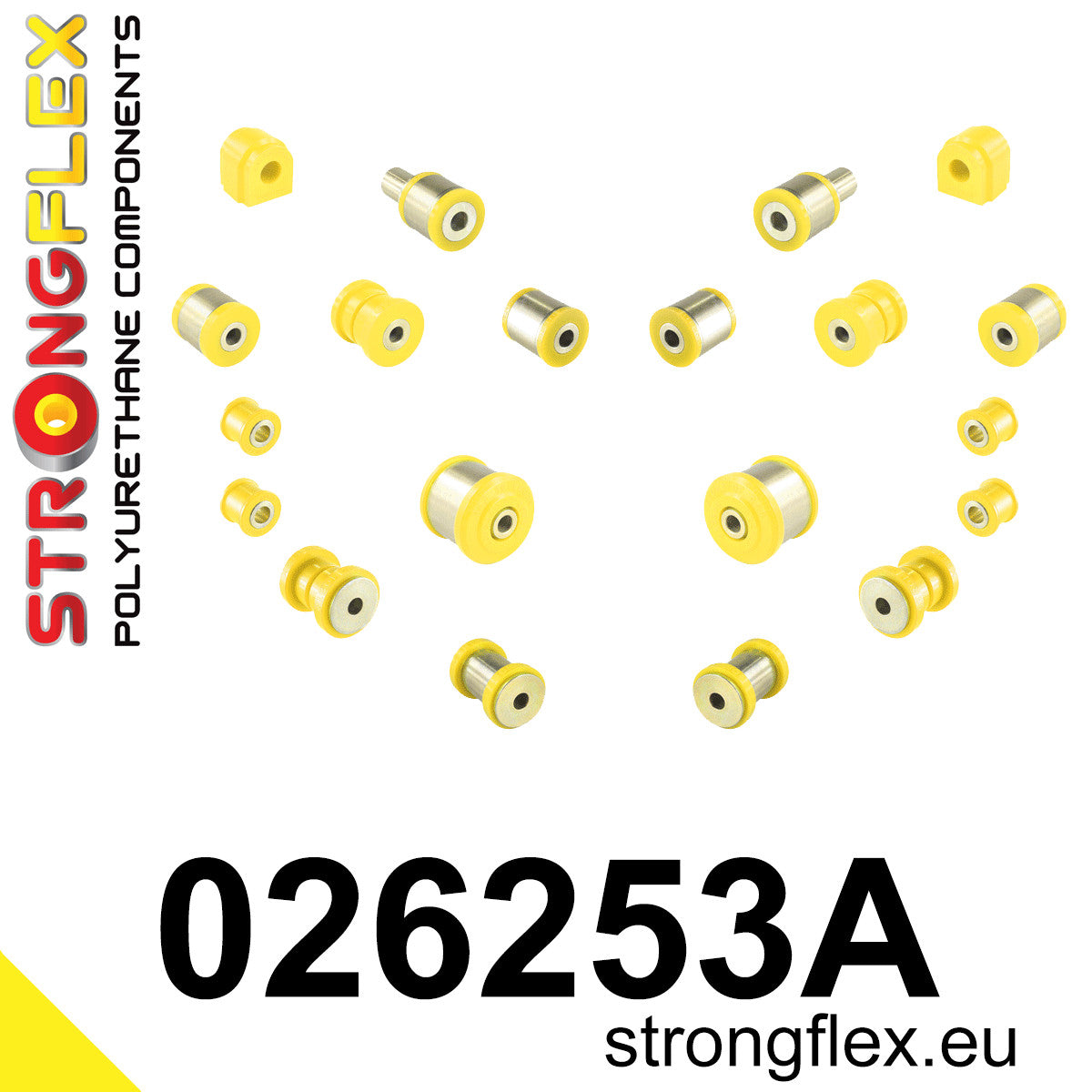 026253A Rear suspension bush kit SPORT Sport (Yellow) Audi A8 / S8 D3 (02-09)