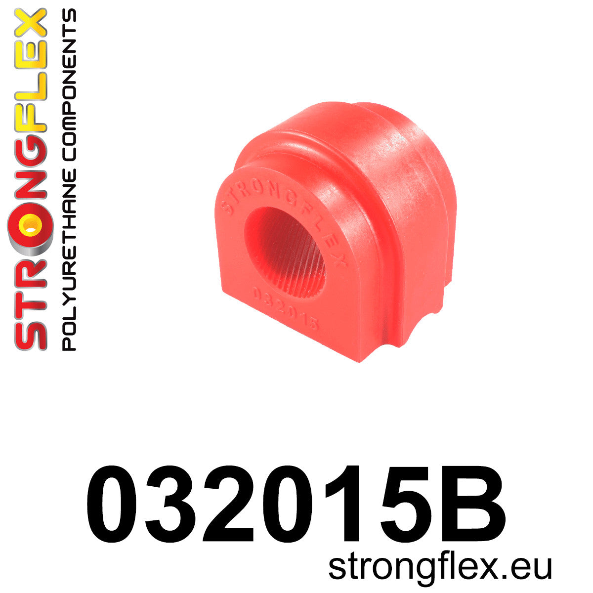032015B Front anti roll bar bush Standard (Red) BMW Seria 5 VI (09-17) F10 / F11 / F07