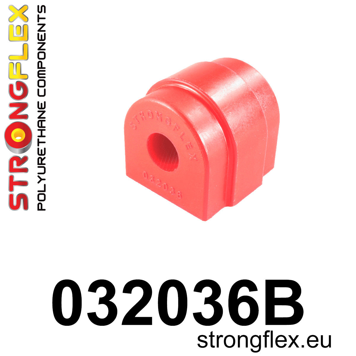 032036B Rear anti roll bar bush Standard (Red) BMW Seria 5 VI (09-17) F10 / F11 / F07