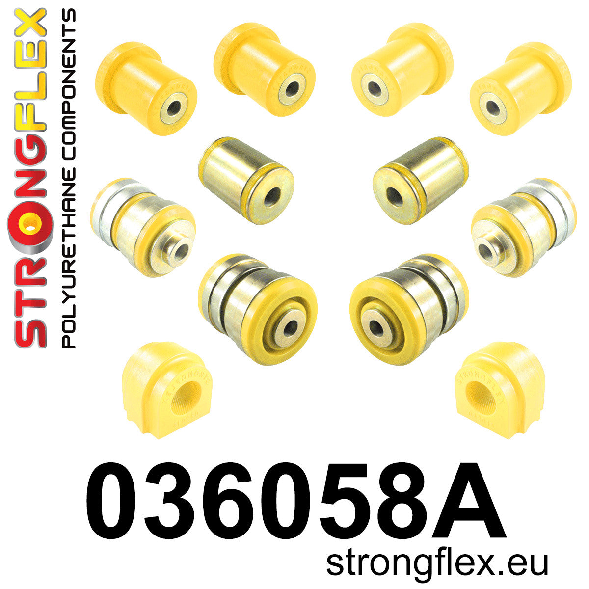 036058A Front suspension bush kit SPORT Sport (Yellow) BMW Seria 5 VI (09-17) F10 / F11 / F07