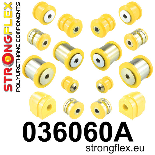 036060A Rear suspension bush kit SPORT Sport (Yellow) BMW Seria 5 VI (09-17) F10 / F11 / F07