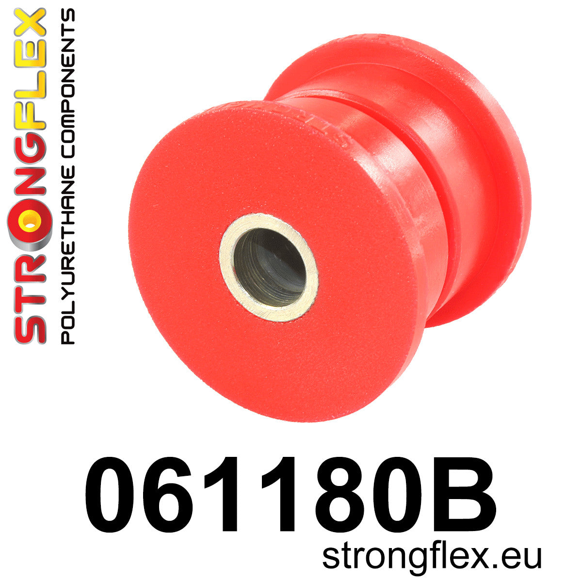 061180B Rear rod to body bush Standard (Red) Fiat 125P 1300/1500 (67-91)