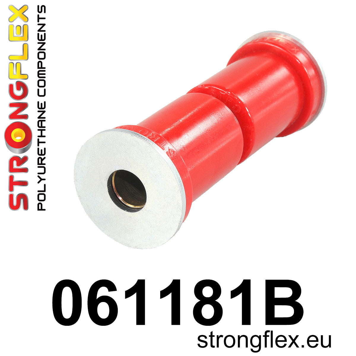 061181B Rear suspension spring leaf bush Standard (Red) Fiat 125P 1300/1500 (67-91)