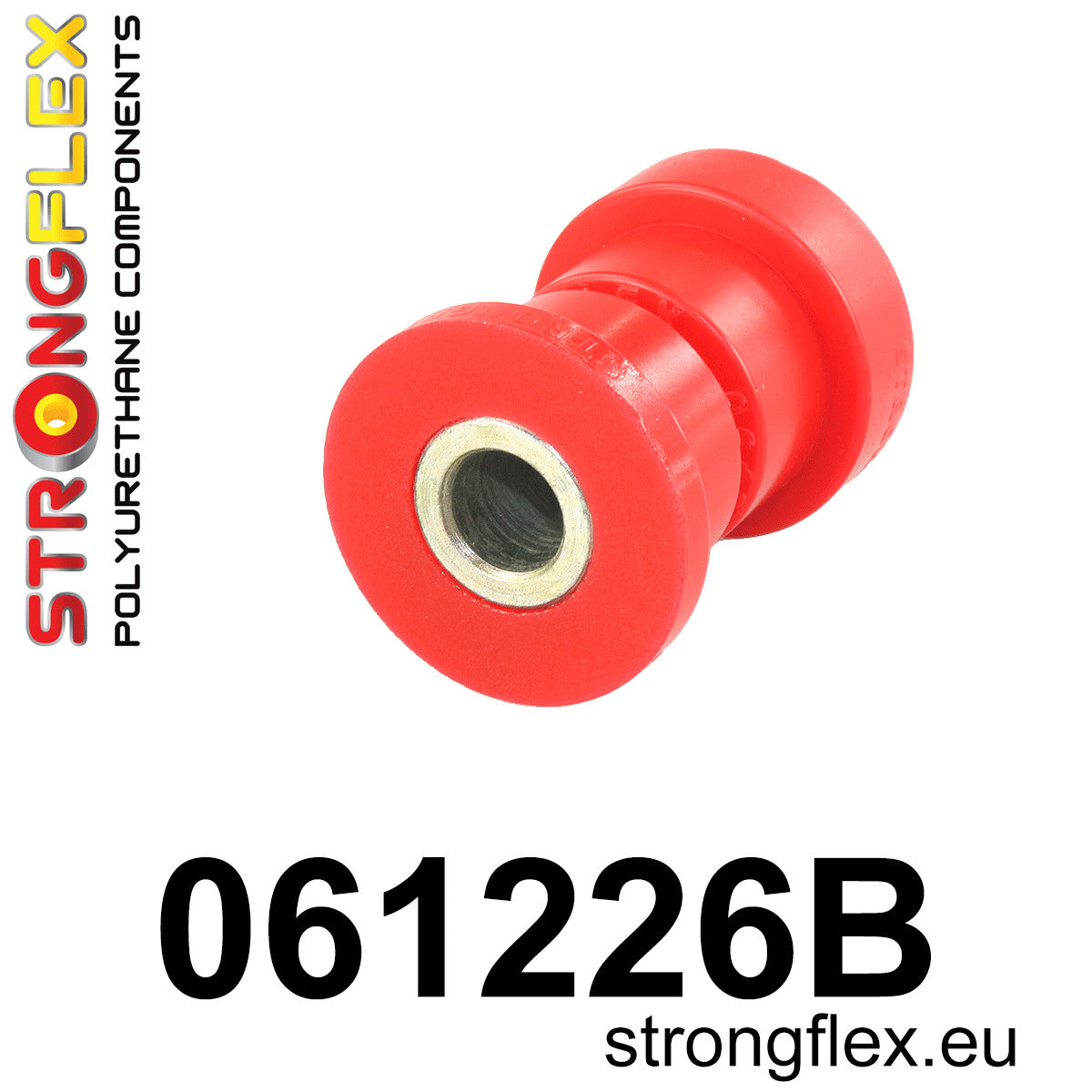 061226B Front upper arm - rear bush Standard (Red) Fiat 125P 1300/1500 (67-91)