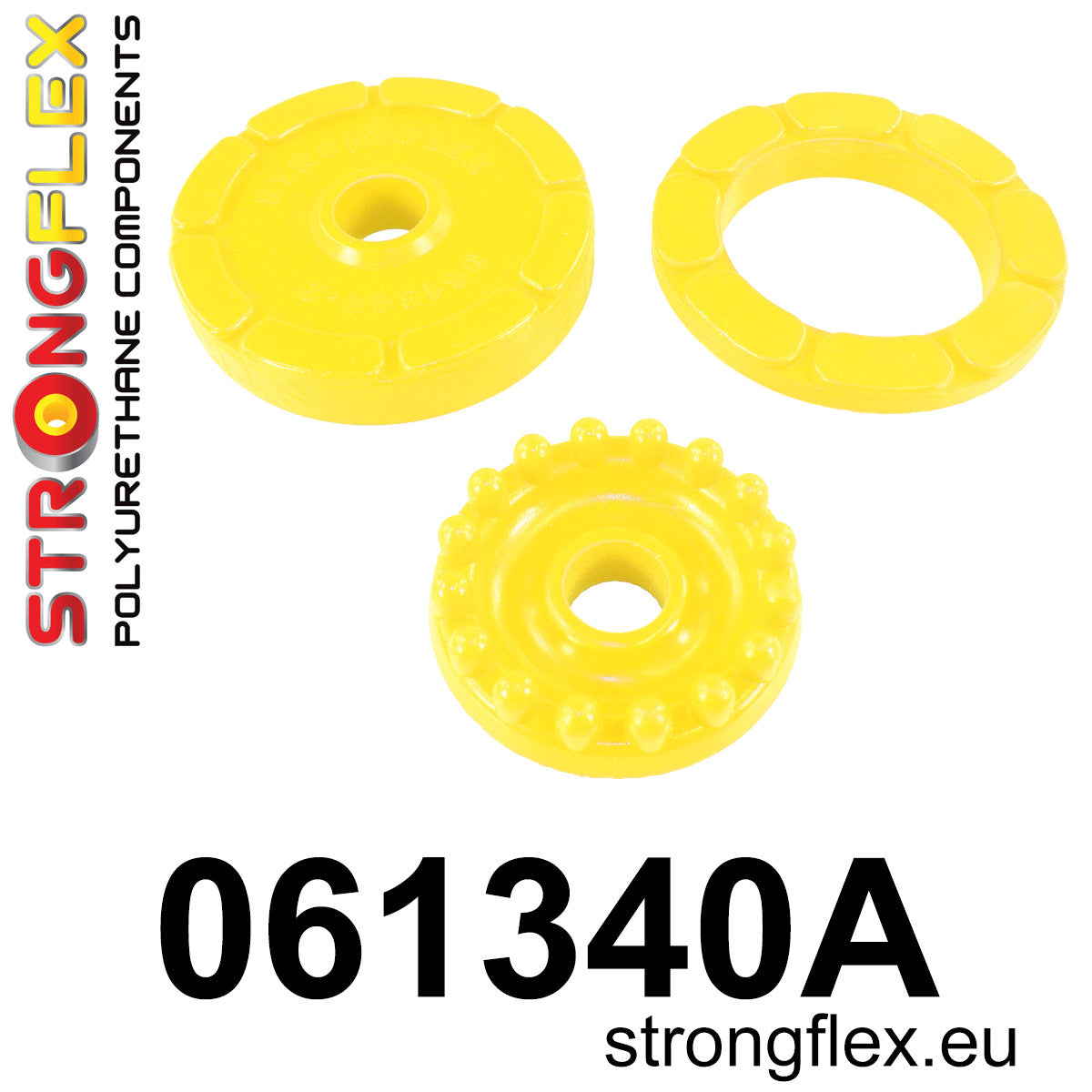 061340A Engine mount inserts SPORT Sport (Yellow) Fiat 126P (72-00)