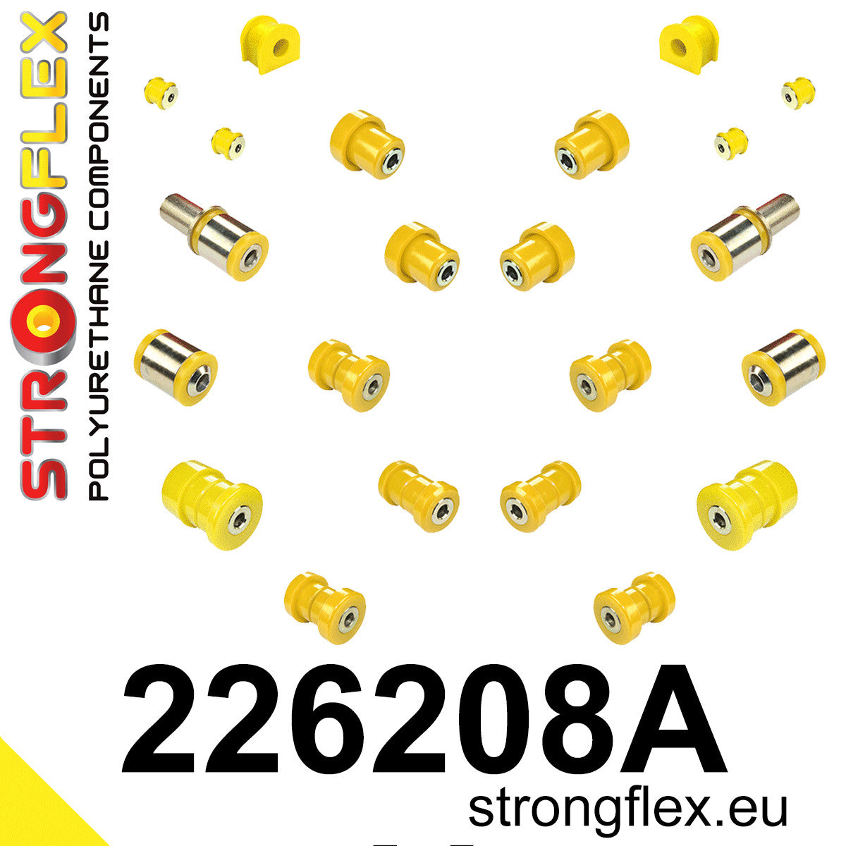 226208A Rear suspension bush kit SPORT Sport (Yellow) Audi A6 / S6 / RS6 C5 (97-04)