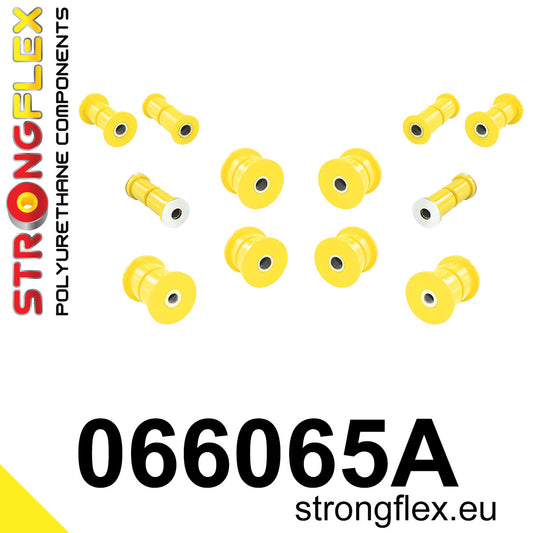 066065A Rear suspension bush kit SPORT Sport (Yellow) Fiat 125P 1300/1500 (67-91)