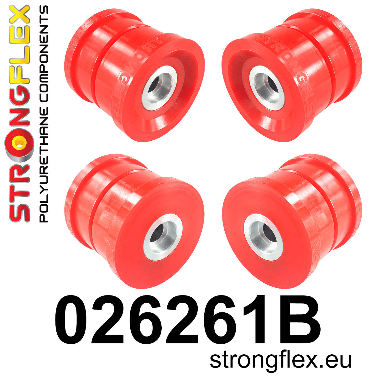 026261B Rear subframe bush kit Standard (Red) Audi A6 / S6 / RS6 C7 (11-18)