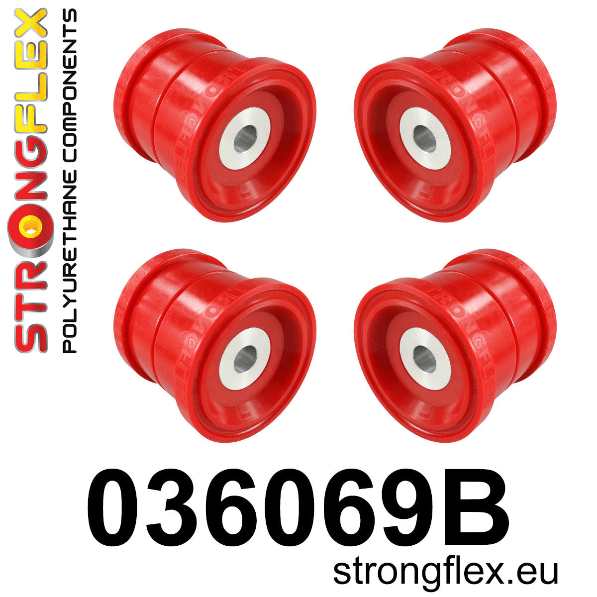 036069B Rear subframe bush kit Standard (Red) BMW X6 I (07-14) E71 / E72