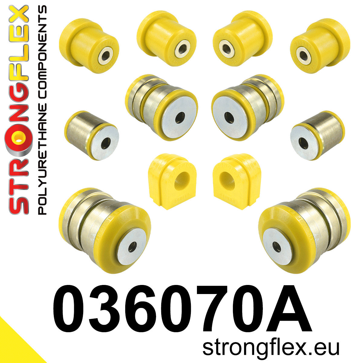 036070A Front suspension bush kit SPORT Sport (Yellow) BMW X5 III (13-18) F15 / F85