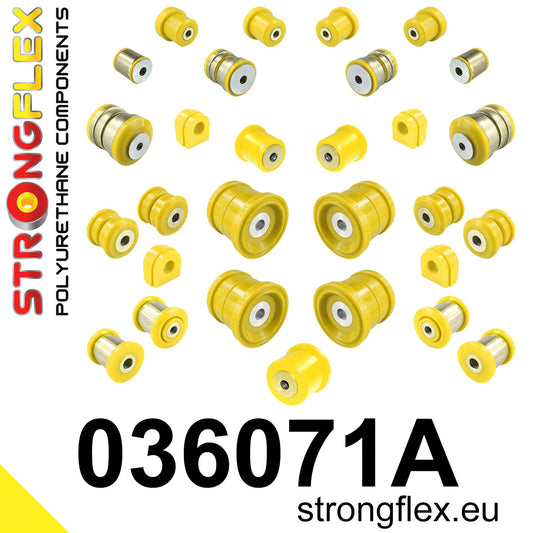 036071A Full suspension polyurethane bush kit SPORT Sport (Yellow) BMW X5 III (13-18) F15 / F85