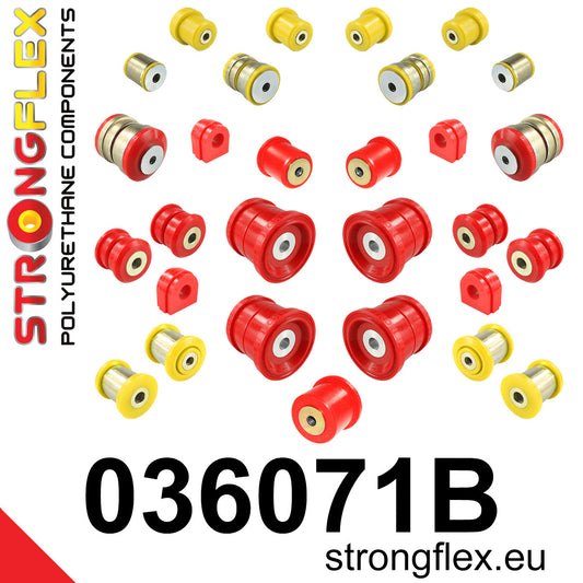 036071B Full suspension polyurethane bush kit Standard (Red) BMW X5 III (13-18) F15 / F85