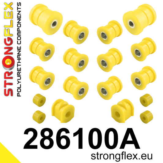 286100A Rear suspension bush kit SPORT Sport (Yellow) Nissan 100NX (90-96) B13