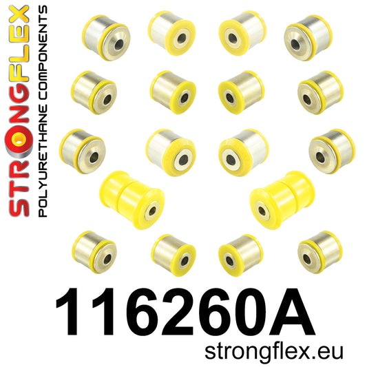 116260A Rear suspension bush kit SPORT Sport (Yellow) Mercedes CL C216 (06-14)