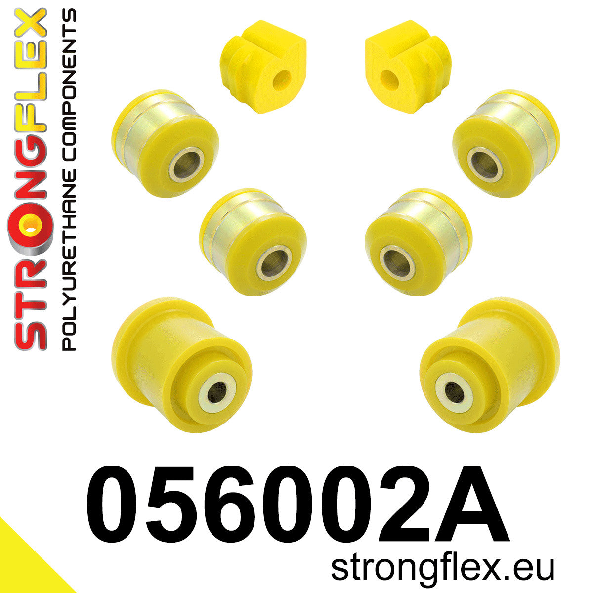 056002A Front suspension and ream beam bush kit SPORT Sport (Yellow) Citroën C2 (03-09)
