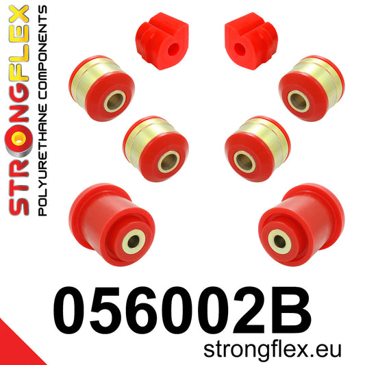 056002B Front suspension and ream beam bush kit Standard (Red) Citroën C2 (03-09)