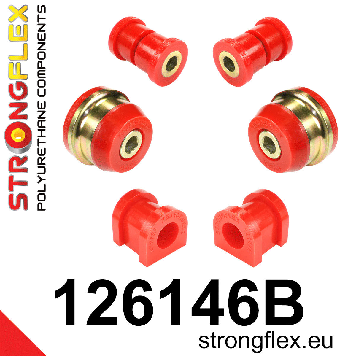 126146B Front suspension bush kit Standard (Red) Citroën C-Crosser (07-12)