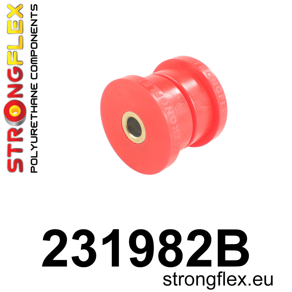 231982B Rear torque rod bush 48mm Standard (Red) Volvo Seria 200 240 (75-93)