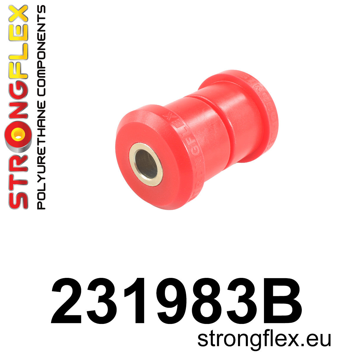 231983B Rear track control arm bush Standard (Red) Volvo Seria 200 240 (75-93)