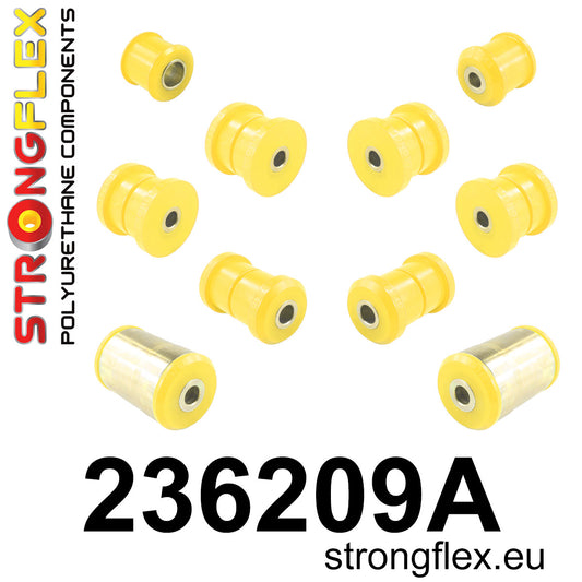 236209A Rear suspension bush kit SPORT Sport (Yellow) Volvo Seria 200 240 (75-93)