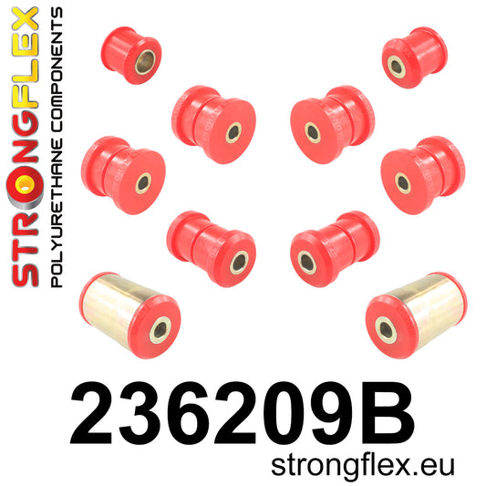 236209B Rear suspension bush kit Standard (Red) Volvo Seria 200 240 (75-93)
