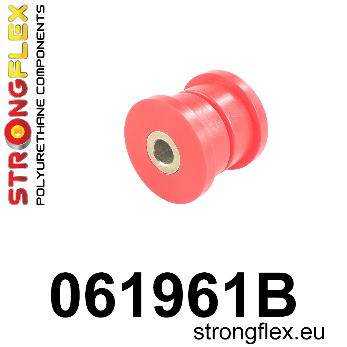 061961B Rear upper arm bushing Standard (Red) Fiat 124 Spider I (66-85)