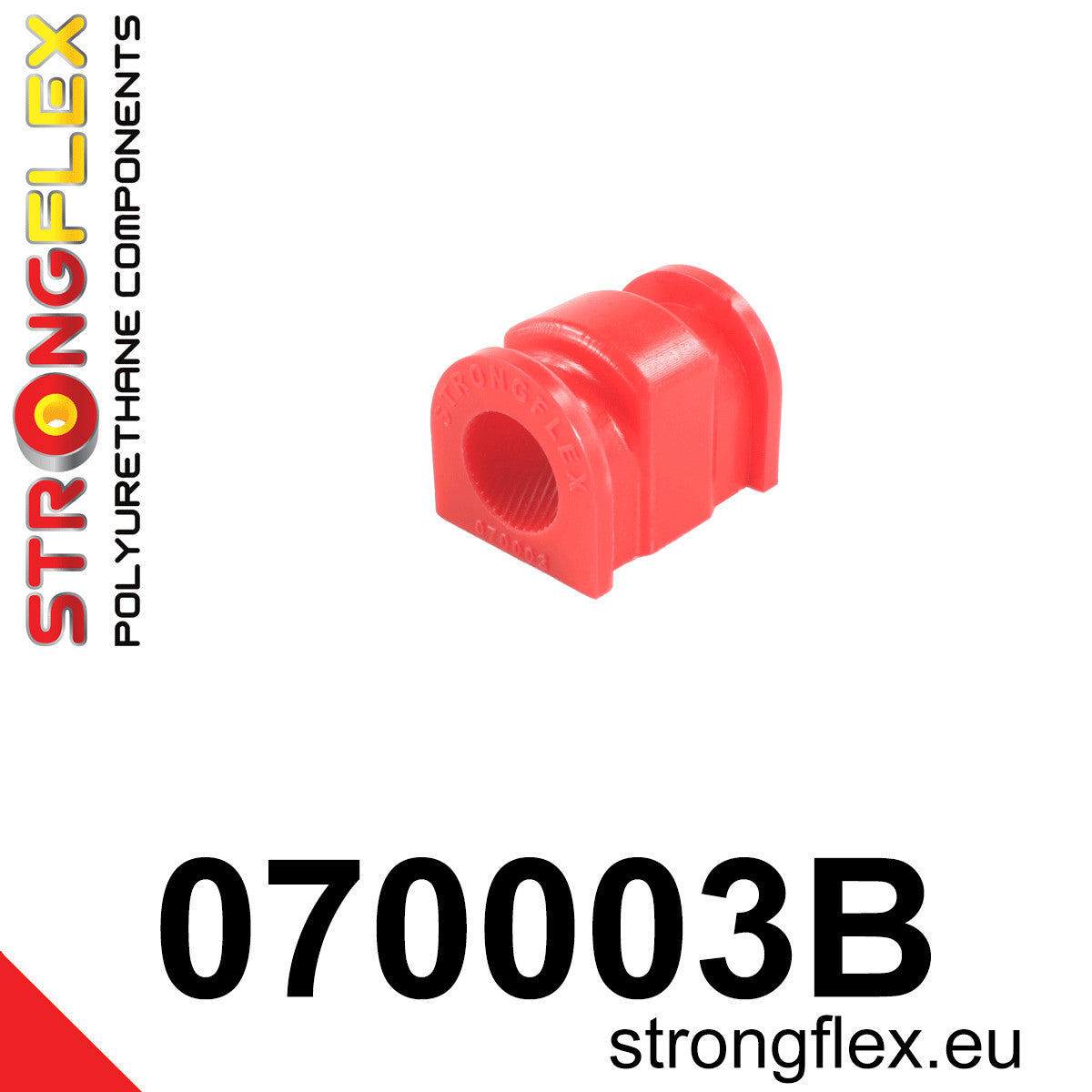 070003B Front anti roll bar bush Standard (Red) Ford Fiesta MK7 / MK7 ST (08-17)
