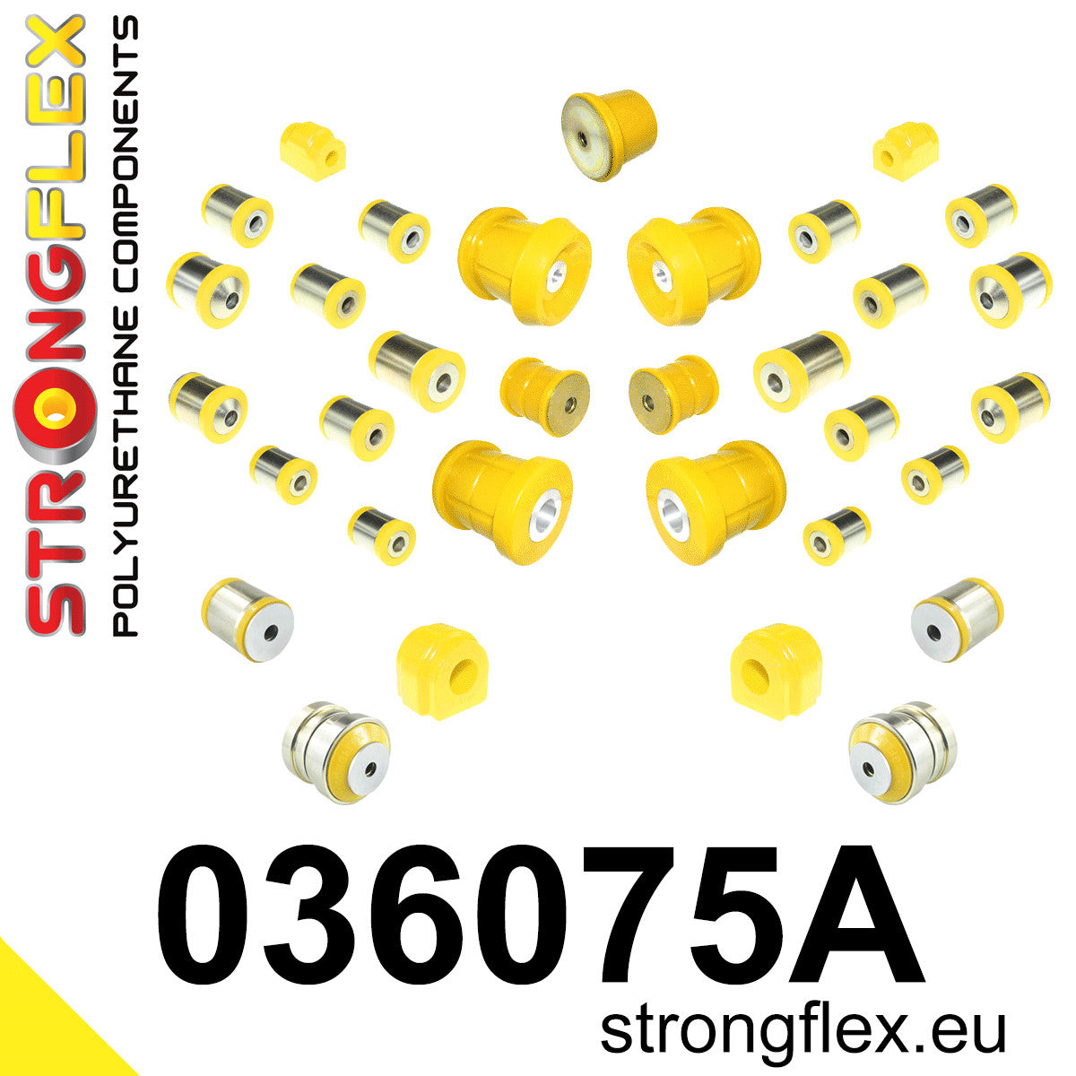036075A Full suspension bush kit SPORT Sport (Yellow) BMW Seria 1 II (11-19) F20 / F21