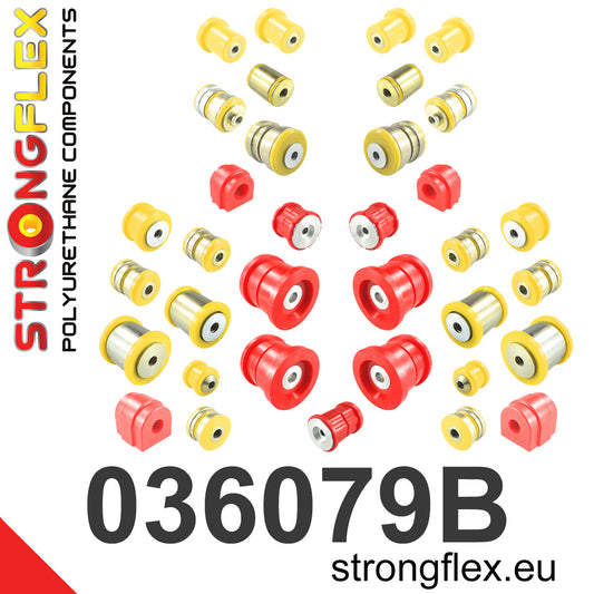 036079B Full suspension polyurethane bush kit Standard (Red) BMW Seria 5 VI (09-17) F10 / F11 / F07